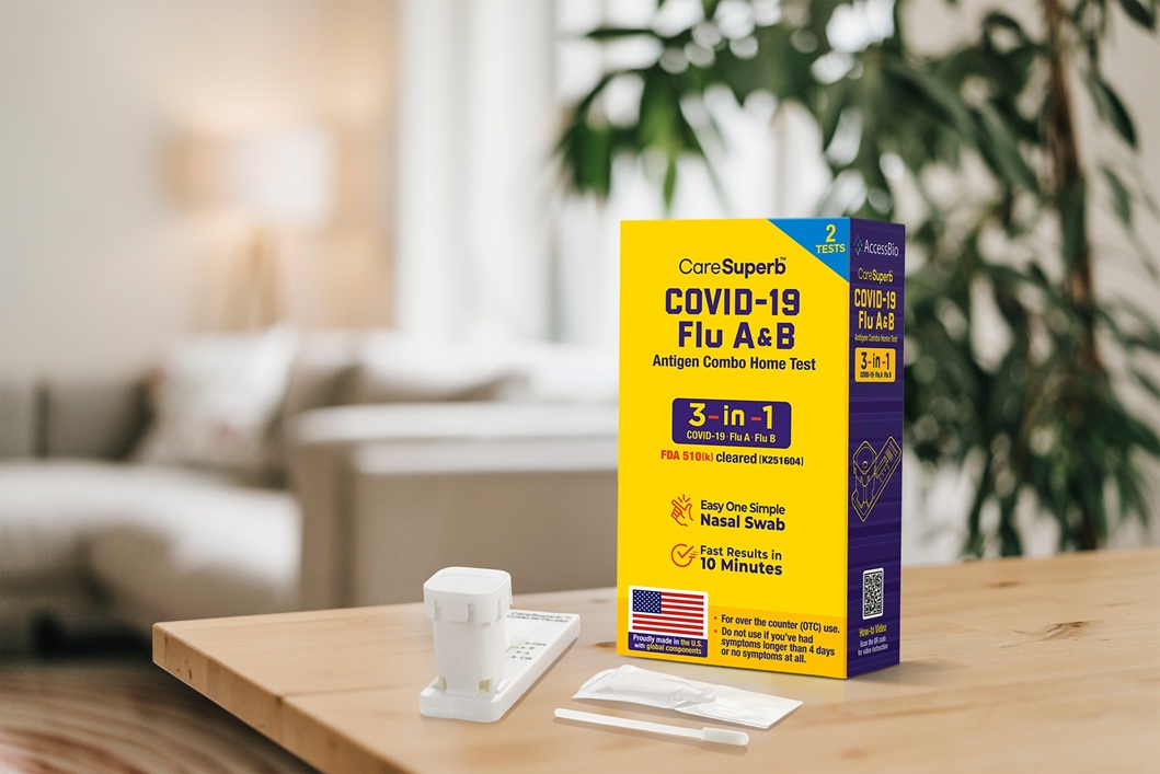 CareSuperb COVID-19 Flu A and B Combo Home Test